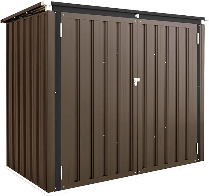 AECOJOY 46 Outdoor Storage Box Sheds, Large Waterproof Horizonta